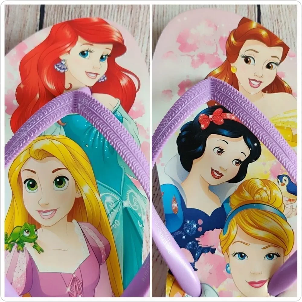 Disney Princess flip flop & reusable bag set